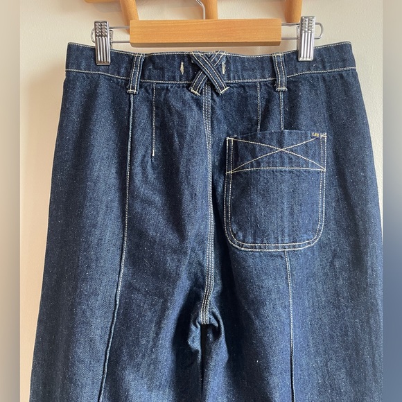 Alex Mill denim jeans high waisted size 2 28” waist wide leg workwear - Picture 4 of 12